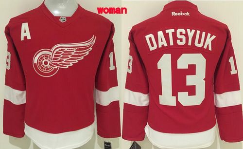 Red Wings #13 Pavel Datsyuk Red Women's Home Stitched NHL Jersey Red Wings #13 Pavel Datsyuk Red Women's Home Stitched NHL Jersey