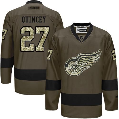 Red Wings #27 Kyle Quincey Green Salute to Service Stitched NHL Jersey Red Wings #27 Kyle Quincey Green Salute to Service Stitched NHL Jersey