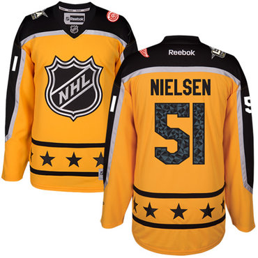 Red Wings #51 Frans Nielsen Yellow 2017 All-Star Atlantic Division Women's Stitched NHL Jersey Red Wings #51 Frans Nielsen Yellow 2017 All-Star Atlantic Division Women's Stitched NHL Jersey