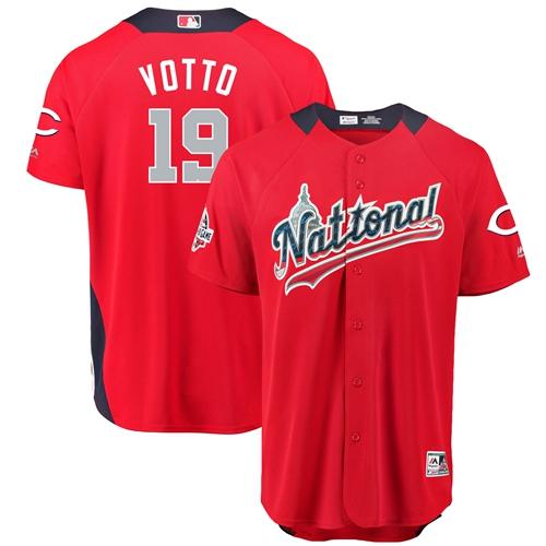 Reds #19 Joey Votto Red 2018 All-Star National League Stitched Baseball Jersey Reds #19 Joey Votto Red 2018 All-Star National League Stitched Baseball Jersey