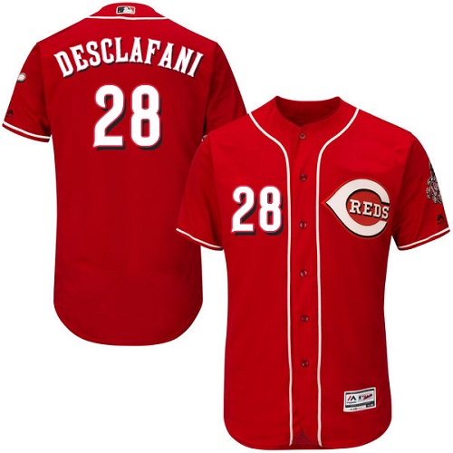 Reds #28 Anthony DeSclafani Red Flexbase Authentic Collection Stitched MLB Jersey Reds #28 Anthony DeSclafani Red Flexbase Authentic Collection Stitched MLB Jersey