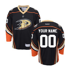 Reebok Anaheim Ducks NHL Youth Custom Replica Jersey - Black Reebok Anaheim Ducks NHL Youth Custom Replica Jersey - Black
