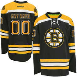 Reebok Boston Bruins Custom Youth Premier Home Jersey