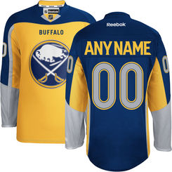 Reebok Buffalo Sabres Men's Premier Alternate Custom Jersey - Gold
