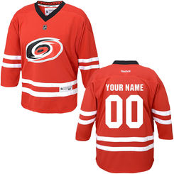 Reebok Carolina Hurricanes Infant Replica Home Custom Jersey - Red