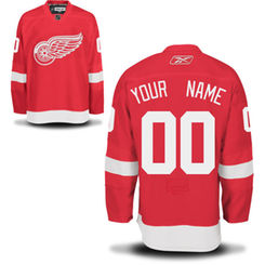 Reebok Detroit Red Wings EDGE Authentic Custom Home Jersey - Red