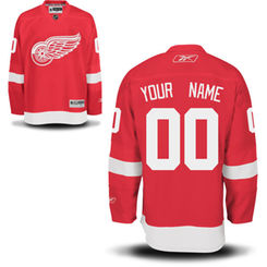 Reebok Detroit Red Wings Men's Premier Home Custom Jersey - Red