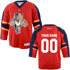 Reebok Florida Panthers Toddler Replica Home Custom Jersey - Red