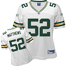 Reebok Green Bay Packers Clay Matthews 52 Super Bowl women jerseys
