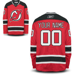 Reebok New Jersey Devils EDGE Authentic Custom Home Jersey - Red