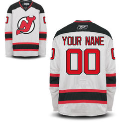 Reebok New Jersey Devils EDGE Authentic Custom Road Jersey - White