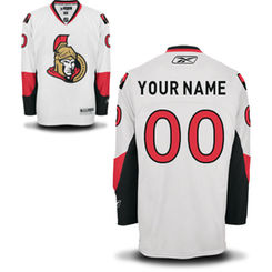 Reebok Ottawa Senators Men's Premier Away Custom Jersey - White