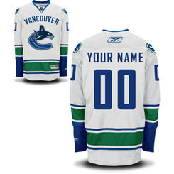 Reebok Vancouver Canucks Men's Premier Away Custom Jersey - White