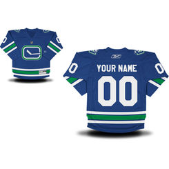 Reebok Vancouver Canucks Youth Replica Alternate Custom Jersey - Royal Blue