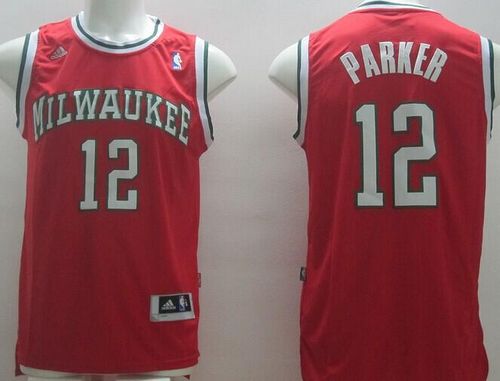 Revolution 30 Bucks #12 Jabari Parker Red Stitched NBA Jersey Revolution 30 Bucks #12 Jabari Parker Red Stitched NBA Jersey