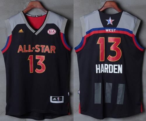 Rockets #13 James Harden Charcoal 2017 All Star Stitched NBA Jersey Rockets #13 James Harden Charcoal 2017 All Star Stitched NBA Jersey