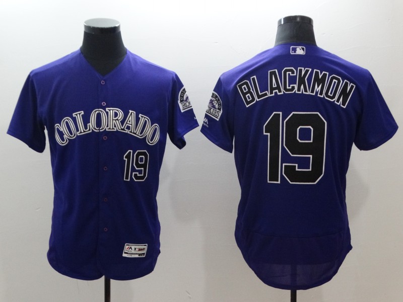 Rockies #19 Charlie Blackmon  Authentic Flex Base Stitched MLB Jersey
