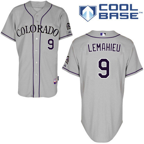 Rockies #9 DJ LeMahieu Grey Road Women's Stitched MLB Jersey