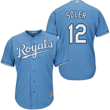 Royals #12 Jorge Soler Light Blue Cool Base Stitched Youth MLB Jersey Royals #12 Jorge Soler Light Blue Cool Base Stitched Youth MLB Jersey