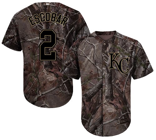 Royals #2 Alcides Escobar Camo Realtree Collection Cool Base Stitched Youth Baseball Jersey Royals #2 Alcides Escobar Camo Realtree Collection Cool Base Stitched Youth Baseball Jersey