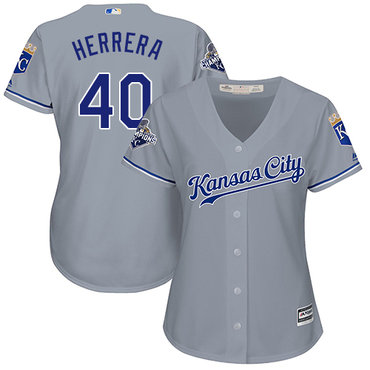 Royals #40 Kelvin Herrera Grey Road Women's Stitched MLB Jersey Royals #40 Kelvin Herrera Grey Road Women's Stitched MLB Jersey