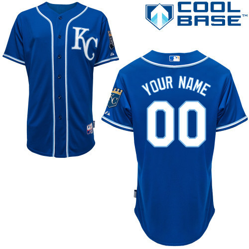 Royals Blue Customized Men Cool Base Jersey