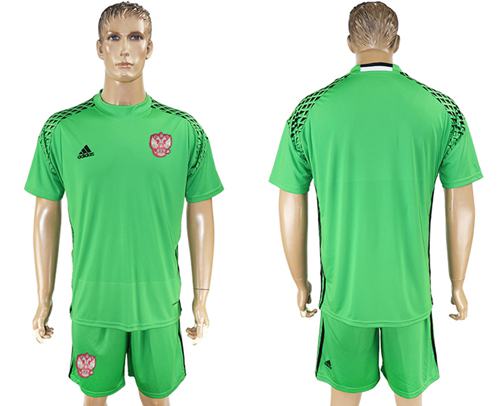 Russia Blank Green Goalkeeper Soccer Country Jersey Russia Blank Green Goalkeeper Soccer Country Jersey