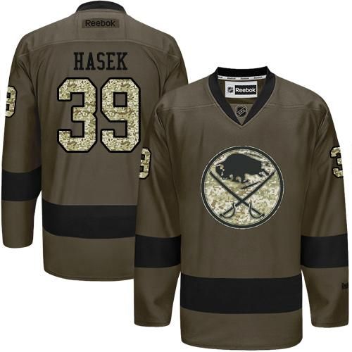 Sabres #39 Dominik Hasek Green Salute to Service Stitched NHL Jersey Sabres #39 Dominik Hasek Green Salute to Service Stitched NHL Jersey