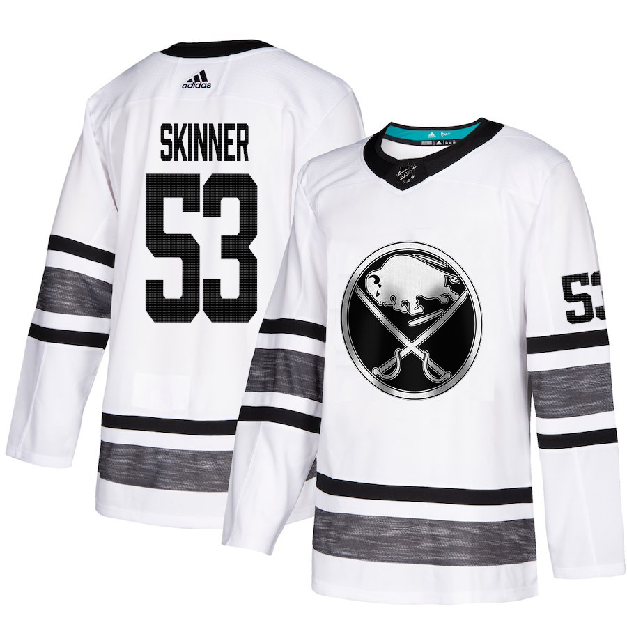 Sabres #53 Jeff Skinner White Authentic 2019 All-Star Youth Stitched Hockey Jersey