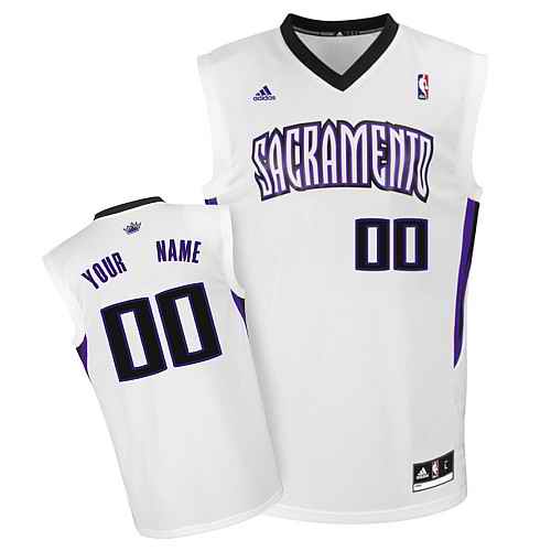 Sacramento Kings Youth Custom White Jersey