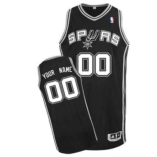 San Antonio Spurs Custom Black Road Jersey