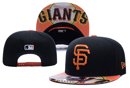 San Francisco Giants Team Logo Black Adjustable Hat YD