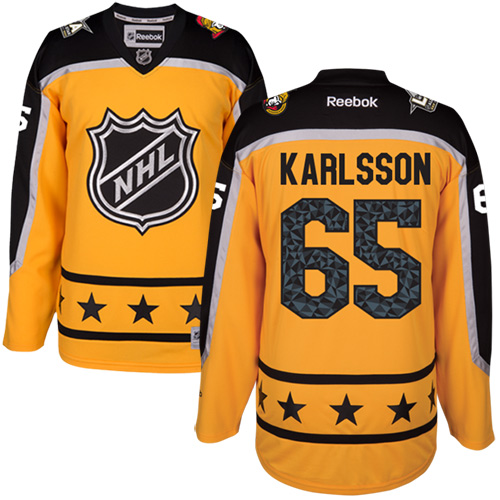 Senators #65 Erik Karlsson Yellow 2017 All-Star Atlantic Division Women's Stitched NHL Jersey Senators #65 Erik Karlsson Yellow 2017 All-Star Atlantic Division Women's Stitched NHL Jersey