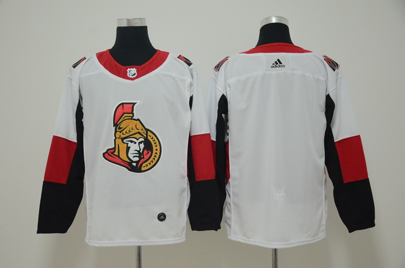 Youth Senators Blank White Adidas Jersey