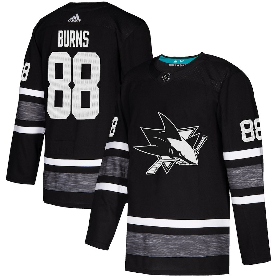 Sharks #88 Brent Burns Black Authentic 2019 All-Star Stitched Youth Hockey Jersey