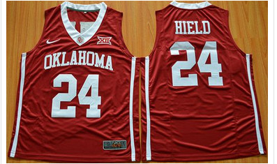 Sooners #24 Buddy Hield Red Basketball New XII Stitched NCAA Jersey