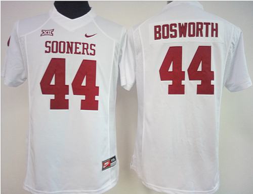 Sooners #44 Brian Bosworth White Women's Stitched NCAA Jersey Sooners #44 Brian Bosworth White Women's Stitched NCAA Jersey