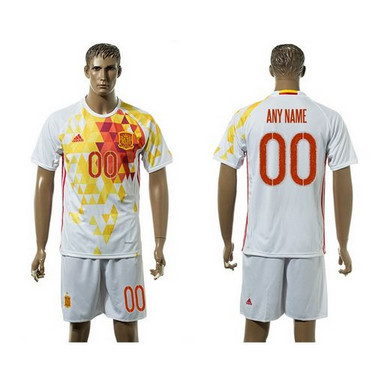 Spain Personalized Away Soccer Country Jersey