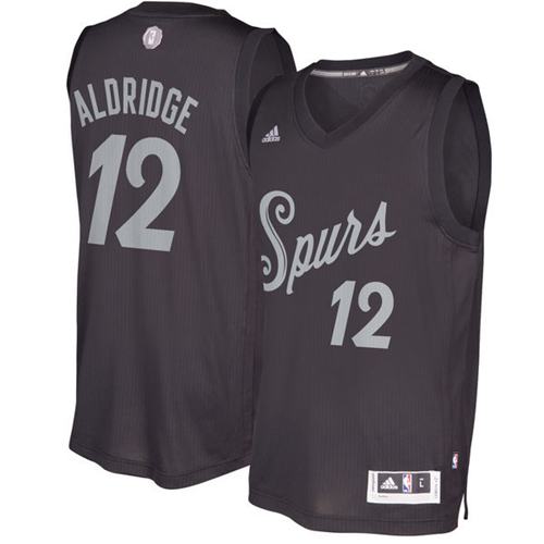 Spurs #12 LaMarcus Aldridge Black 2016-2017 Christmas Day Stitched NBA Jersey Spurs #12 LaMarcus Aldridge Black 2016-2017 Christmas Day Stitched NBA Jersey