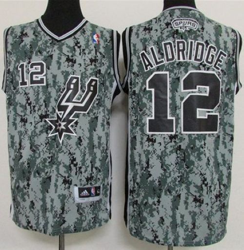 Spurs #12 LaMarcus Aldridge Camo Stitched NBA Jersey Spurs #12 LaMarcus Aldridge Camo Stitched NBA Jersey