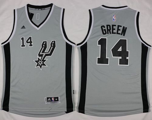 Spurs #14 Danny Green Grey Alternate Stitched NBA Jersey Spurs #14 Danny Green Grey Alternate Stitched NBA Jersey