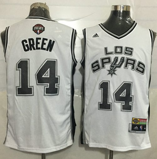 Spurs #14 Danny Green White Latin Nights Stitched NBA Jersey Spurs #14 Danny Green White Latin Nights Stitched NBA Jersey