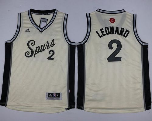 Spurs #2 Kawhi Leonard Cream 2015-2016 Christmas Day Youth Stitched NBA Jersey Spurs #2 Kawhi Leonard Cream 2015-2016 Christmas Day Youth Stitched NBA Jersey