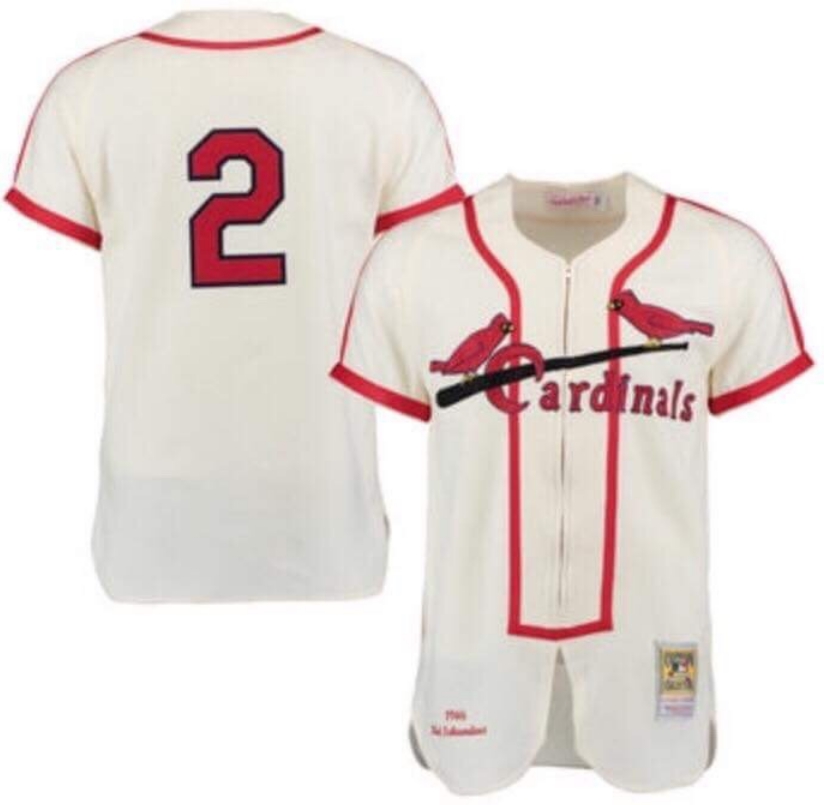 St. Louis Cardinals #2 Stitched Customized Throwback Jersey