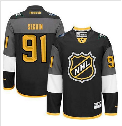 Stars #91 Tyler Seguin Black 2016 All Star Stitched NHL Jersey