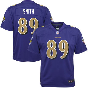 Steve Smith Sr Baltimore Ravens Nike Youth Color Rush Game Jersey - Purple Steve Smith Sr Baltimore Ravens Nike Youth Color Rush Game Jersey - Purple