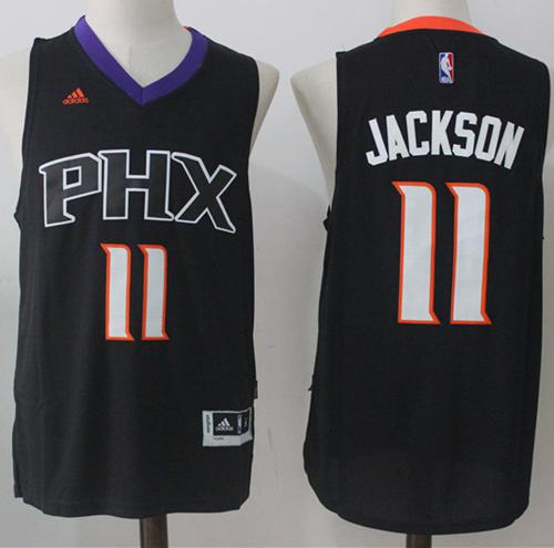 Suns #11 Josh Jackson Black Alternate Stitched NBA Jersey