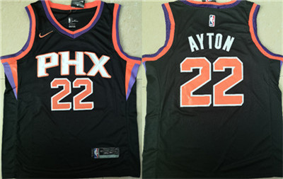 Suns #22 Deandre Ayton Black Nike Swingman Jersey(Without The Sponsor Logo) Suns #22 Deandre Ayton Black Nike Swingman Jersey(Without The Sponsor Logo)