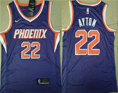 Suns #22 Deandre Ayton Purple Nike Swingman Jersey(Without The Sponsor Logo)
