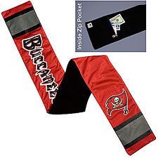 Tampa Bay Buccaneers Red Metallic Thread Game Scarf -15
